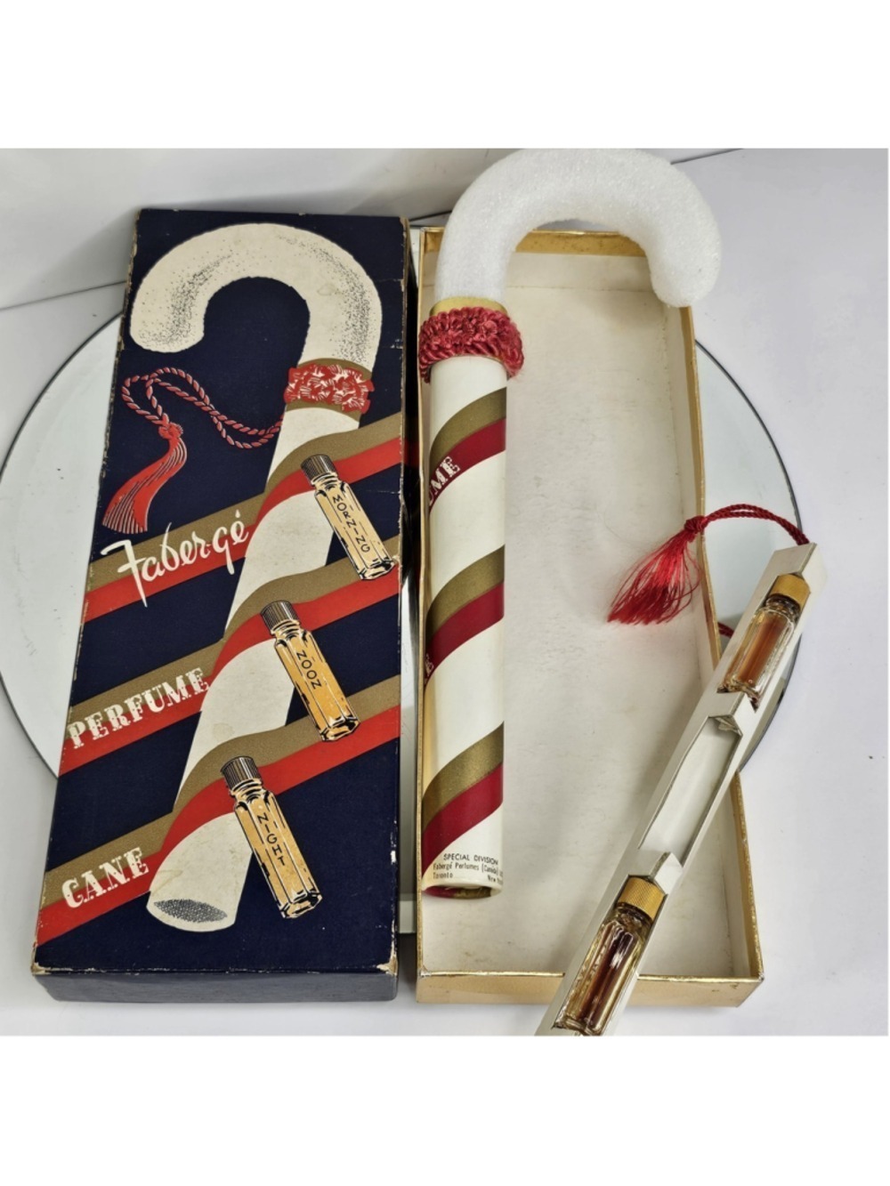 Faberge Collectible Perfume Bottles And Perfume Cane (Empty Bottles)
